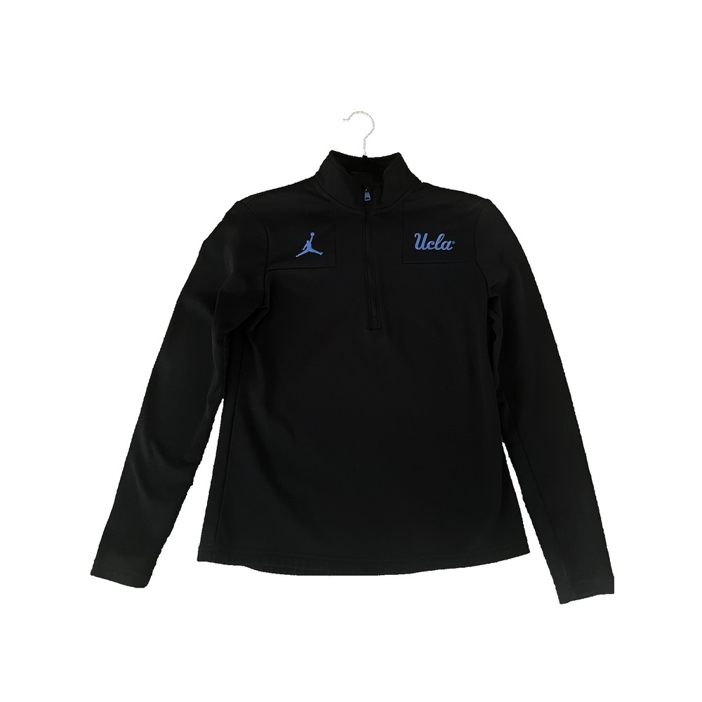 Jordan UCLA Bruins Dri-FIT Quarter Zip Pullover Jacket Black Women's XS